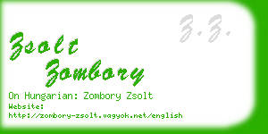 zsolt zombory business card